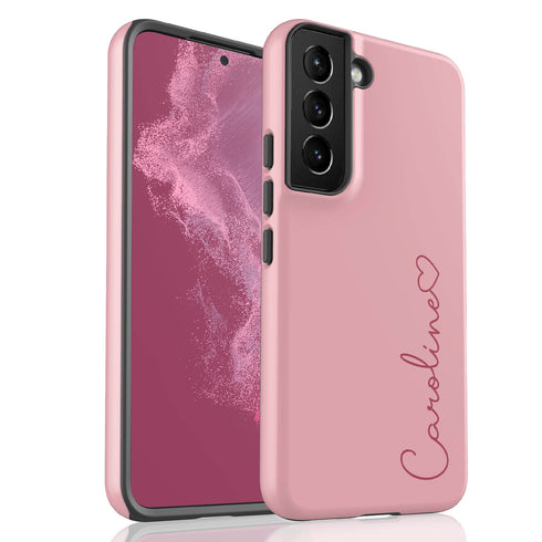 Personalized Cute Vibrant Heart Accent Galaxy Case