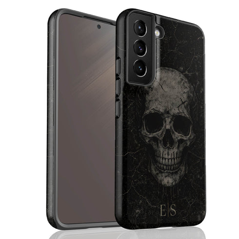 Personalized Obsidian Skull Galaxy Case