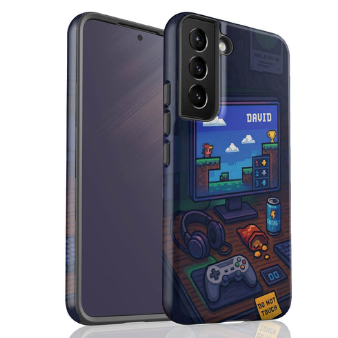 Personalized Retro Gamer Desktop Galaxy Case