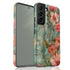Custom Initials Boho Chic Vintage Floral Galaxy Case