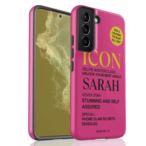 Personalized Iconic Pop Glam Magazine Cover Galaxy Case