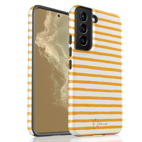 Personalized Coastal Stripes Galaxy Case