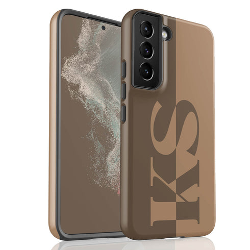 Personalized Minimalist Two-Tone Terra Galaxy Case