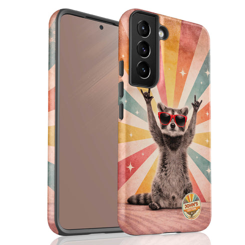 Personalized Groovy Raccoon Galaxy Case