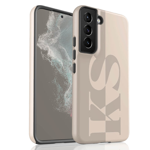 Personalized Minimalist Two-Tone Solid Galaxy Case