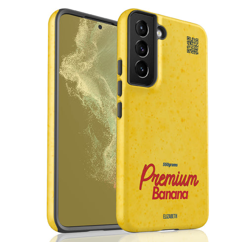 Personalized Premium Banana QR Galaxy Case