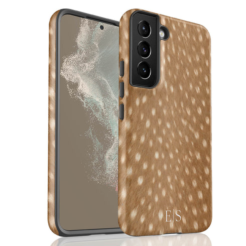 Personalized Luxe Spotted Deer Fur Galaxy Case