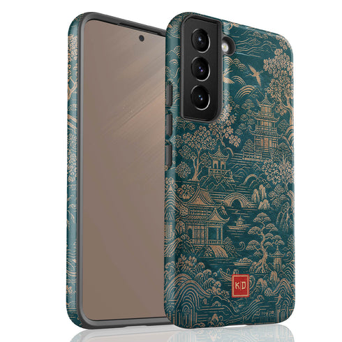 Personalized Golden Pagoda Garden Galaxy Case