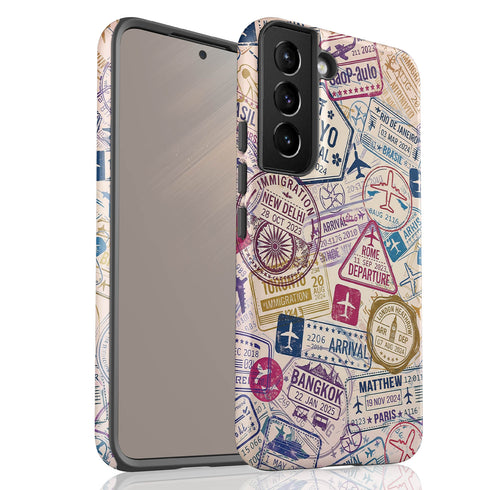 Personalized Travel Stamp Galaxy Case - Name, Date & Favorite City