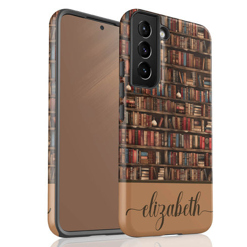 Custom Name Bookshelf Academia Galaxy Case