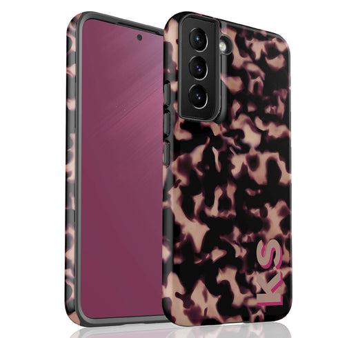 3D Custom Name Dark Tort Galaxy Case