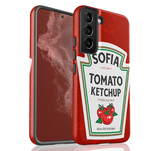 Personalized Hot Tomato Ketchup Bottle Galaxy Case