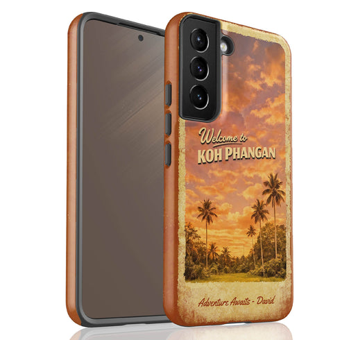 Custom Tropical Island Escape Galaxy Case