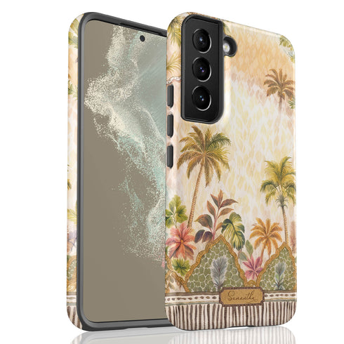 Personalized Tropical Palms of Jaipur Galaxy Case