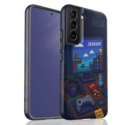 Personalized Retro Gamer Desktop Galaxy Case