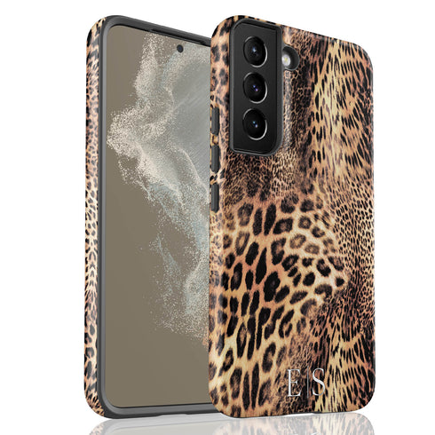 Exotic Leopard Custom Initials Galaxy Case