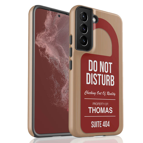 Personalized Hotel Charm Do Not Disturb Galaxy Case