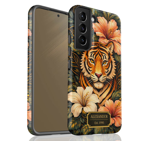 Personalized Royal Tiger Garden Galaxy Case