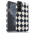 Custom Initials Argyle Checkerboard Galaxy Case
