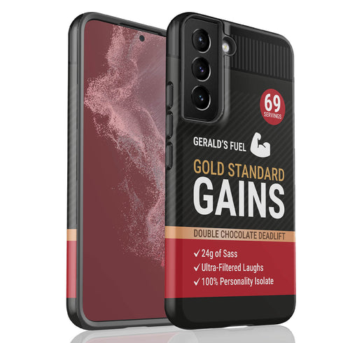 Personalized Gym Rat Protein Powder Galaxy Case
