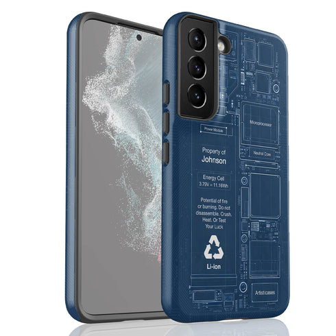 Personalized Schematic Blueprint Circuit Board Galaxy Case