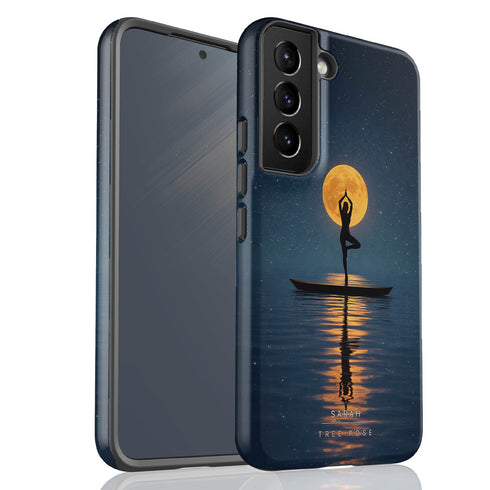 Personalized Calm Celestial Yoga Galaxy Case