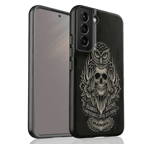 Personalized Gym Motivational Until It's Done Galaxy Case