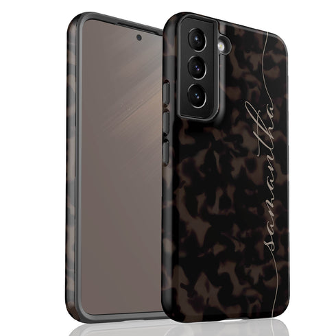 Custom Tortoiseshell Calligraphy Name Galaxy Case