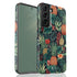 Custom Initials Tropical Pineapples & Flowers Galaxy Case