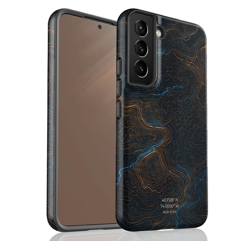 Personalized Midnight Topography Galaxy Case
