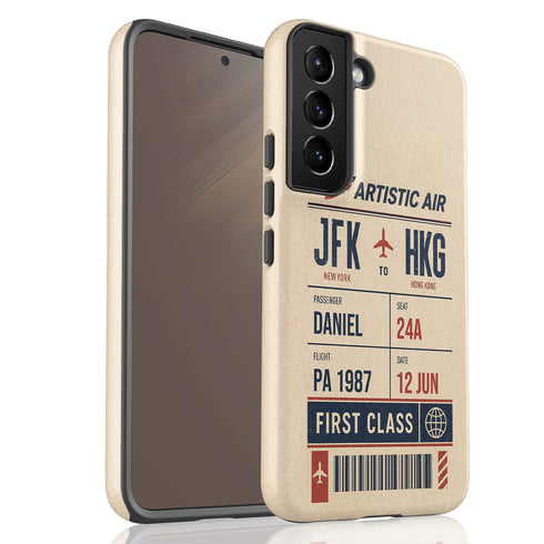 Personalized Artistic Air Boarding Pass Galaxy Case