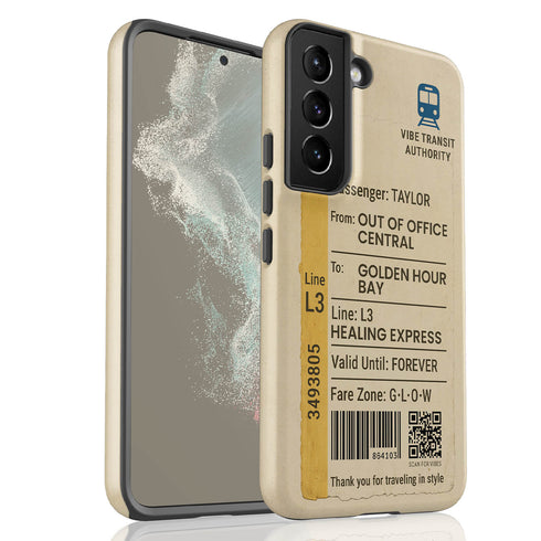 Personalized Urban Metro Ticket Galaxy Case