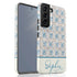 Custom Name Blue Mediterranean Tiles Galaxy Case