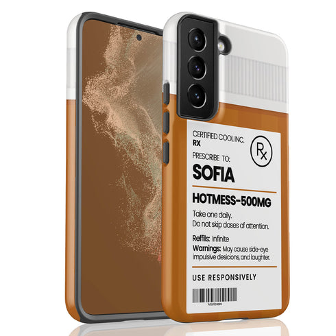 Personalized Funny Prescription Pill Bottle Galaxy Case