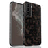 Custom Name Dark Tortoiseshell Galaxy Case - Vertical