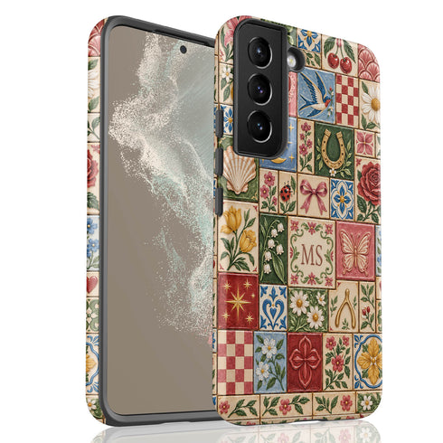Personalized Lucky Charm Tiles Galaxy Case