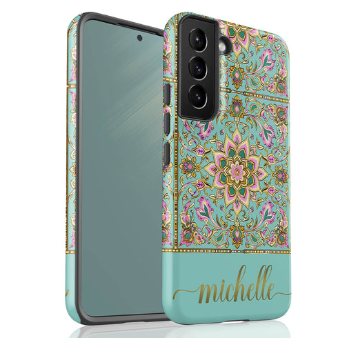 Custom Name Mandala Boho Floral Galaxy Case