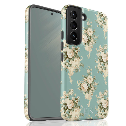 Custom Initials Shabby Chic Rococo Galaxy Case