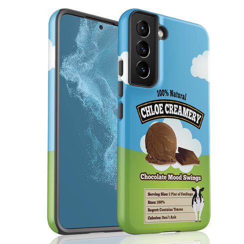 Personalized Emotional Support Ice Cream Pint Galaxy Case