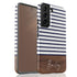 Custom Name Rustic Wood Stripes Galaxy Case