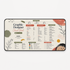Personalized Designer Cheat Sheet - Studio Bloom Desk Mat
