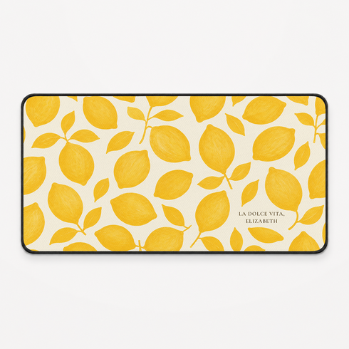 Personalized Amalfi Lemones Desk Mat