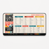 Personalized Designer Cheat Sheet - Modernist Grid Desk Mat