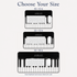 Personalized Piano Keys Desk Mat