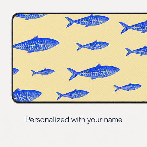 Personalized Sardines Parade Desk Mat