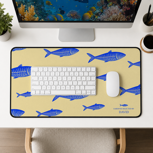 Personalized Sardines Parade Desk Mat