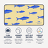 Personalized Sardines Parade Desk Mat