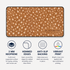 Personalized Spotted Deer Fur Desk Mat