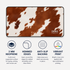 Personalized Untamed Cowhide Desk Mat
