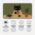 Personalized Judgy Cat Desk Mat